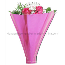 Manga de flores de plástico / manga de plástico colorido de la flor